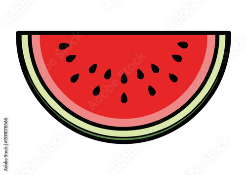Watermelon slice illustration
