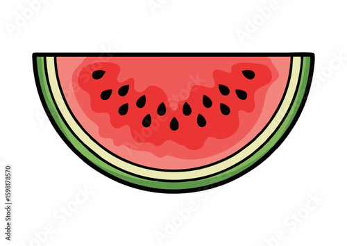 Watermelon slice illustration