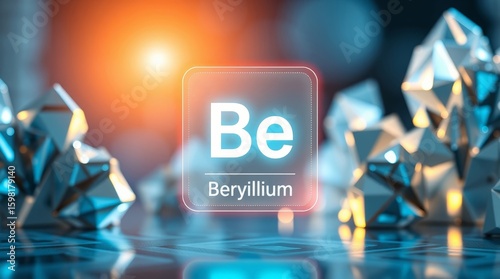 An artistic interpretation of Beryllium as a fundamental element