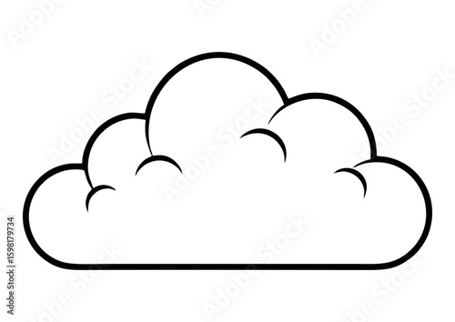 Fluffy cloud illustration