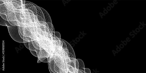 White flow brushstroke on white background.. Fluffy bunch of white politics. Abstract disheveled fibres. Vector illustration swirl blur. Crayons and chalk paint, fibers, hair and bunch.