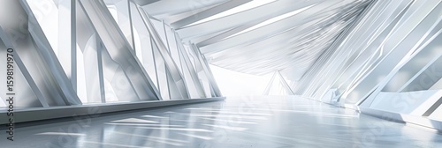 Diagonal lines intersecting and forming sharp angles evoking a sense of speed and direction.