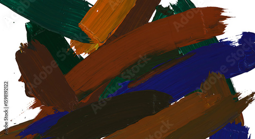 High-contrast abstract brush strokes on white background, imitating contemporary art for bold visual identity