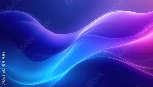 Wallpaper Mural Abstract Wavy Lines with Gradient Blue and Purple Light Background Texture Torontodigital.ca