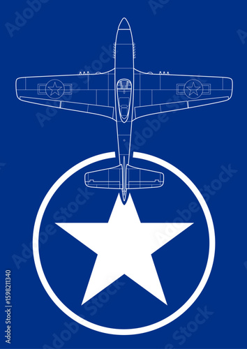 North American P-51 Mustang fighter aircraft WW2