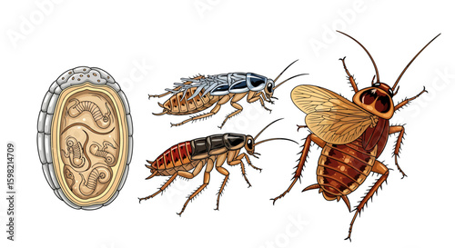 Anatomy and Life Cycle of a Cockroach