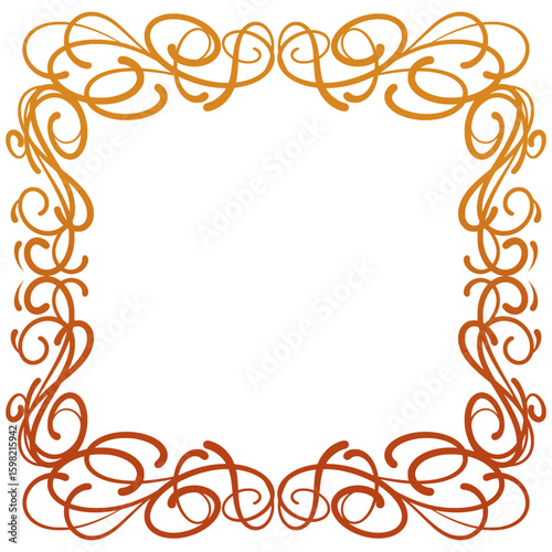 decorative frame with floral ornament