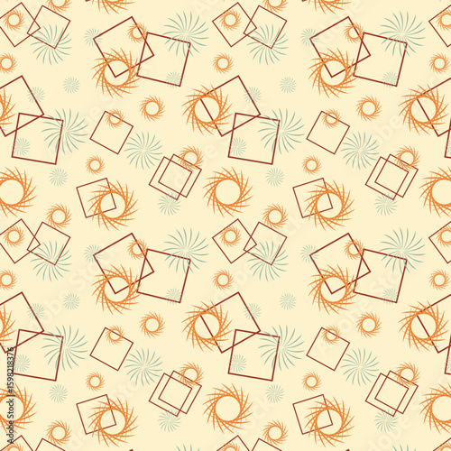 Boho Geometric seamless vector pattern