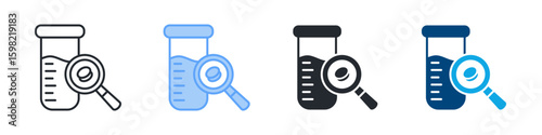 Hematology Icon Set Multiple Style. Designed In Outline, Blue, Glyph, Dual Tone