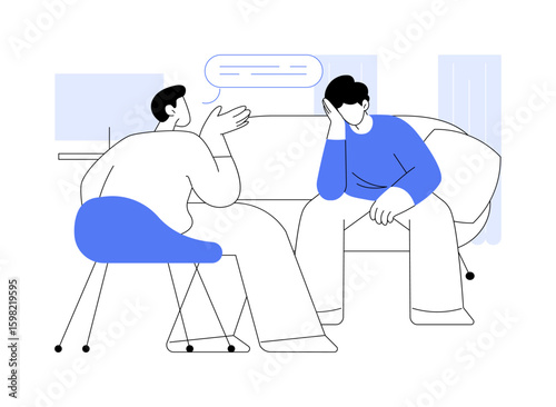 First session isolated cartoon vector illustrations.