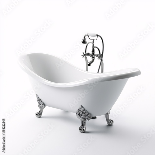 Bathtub isolated on a white background