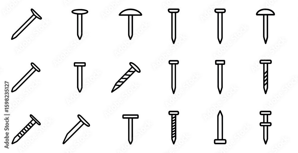 Naklejka premium set of screwdrivers