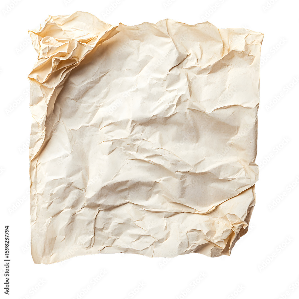 Obraz premium Crumpled Paper Texture for Creative Design Projects