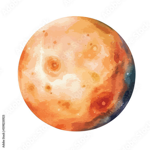 watercolor illustration of Venus clipart isolated
