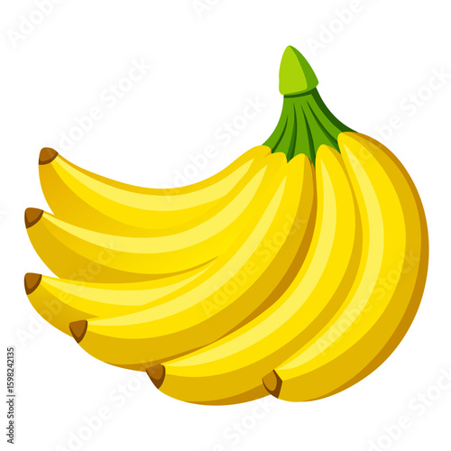 vector illustration of ripe bananas