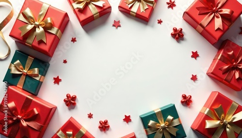 Elegant gift box pattern, gold ribbon accents, ribbon, luxury, bow