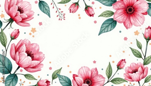 Delicate watercolor floral pattern, soft pastel hues, white, yellow, pastel