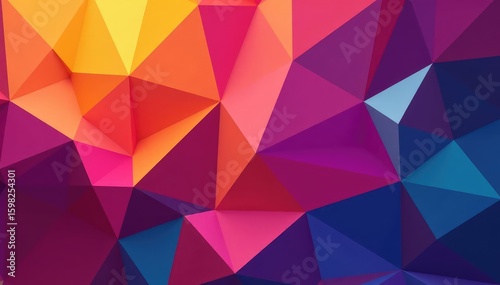 Geometric shapes in vibrant hues, endlessly repeating , circles, bright