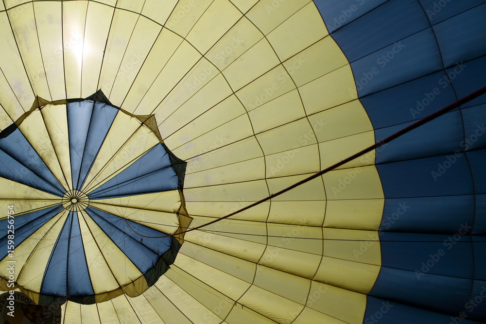 Fototapeta premium Intérieur de montgolfière