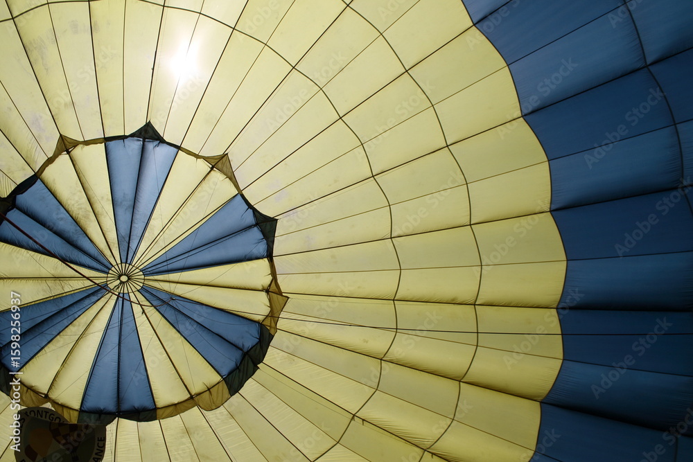 Fototapeta premium Intérieur de montgolfière