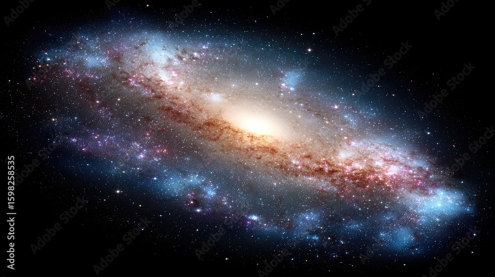 Fototapeta premium Spiral Galaxy In Deep Space