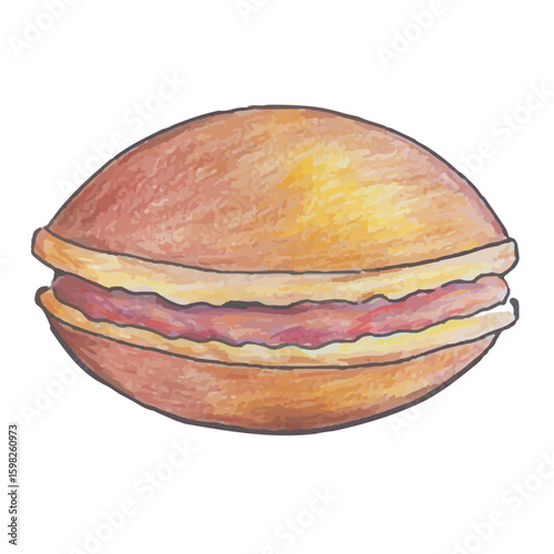 illustration of Japanese food dorayaki