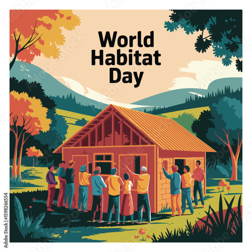World Habitat Day Observation Poster