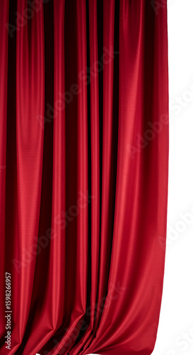Red Stage Curtain Background Illustration