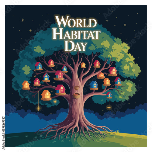 World Habitat Day Observation Poster