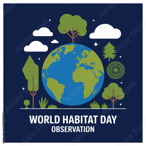 World Habitat Day Observation Poster