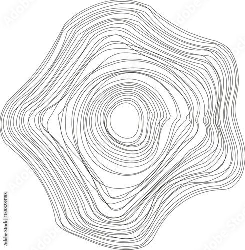 A spiral pattern designed with star-like shapes radiating outward from the center, creating a dynamic radial effect.