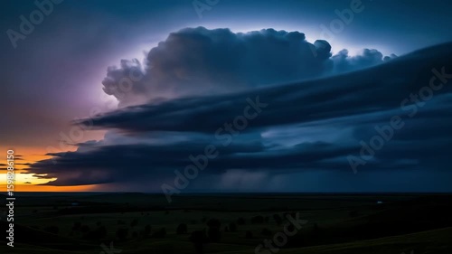 Approaching Storm: Dramatic Sky over Plains