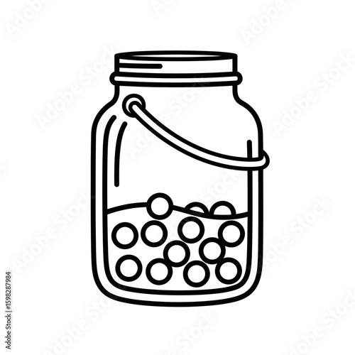 Jar filled with colorful coins representing personal finance