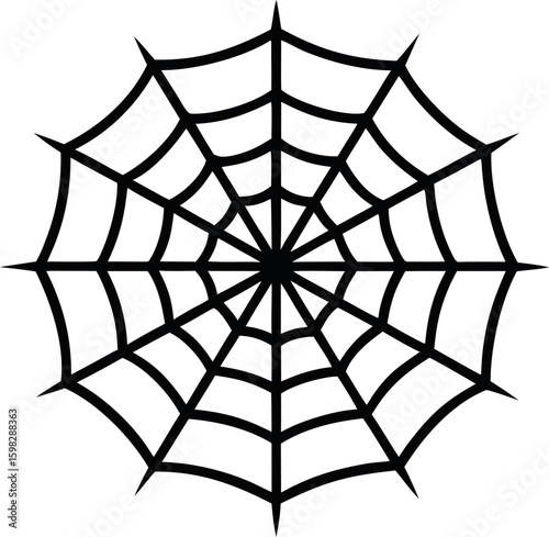 Minimalist Vector Graphic of a Spider Stark Animal Illustration with Clean Lines and Simple Design Elements for Modern