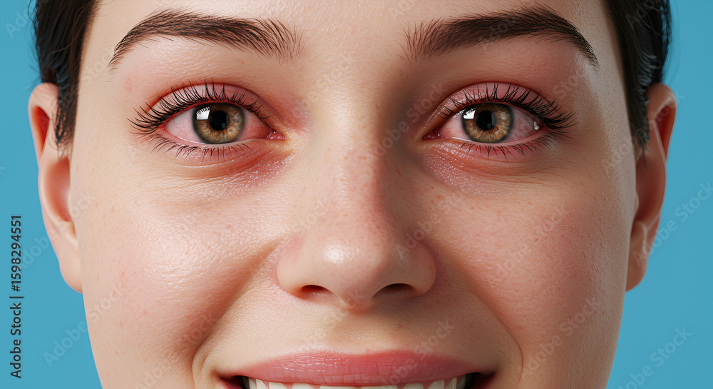 Naklejka premium Conjunctivitis due to Haemophilus aegyptius bacteria