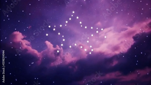 Night sky with stars