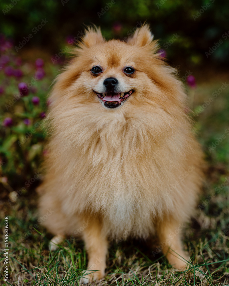 pomeranian dog portrait pomeranian dog portrait