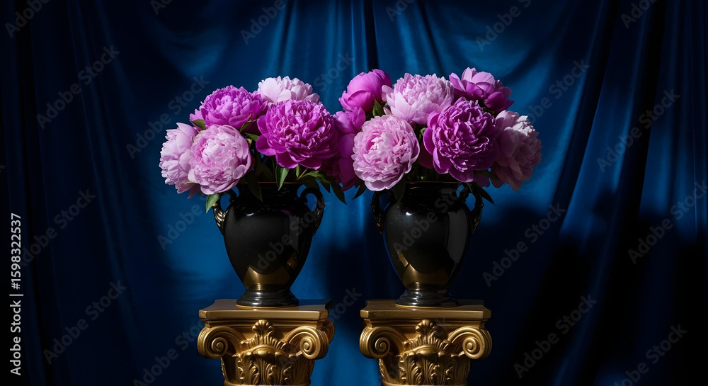 Obraz premium still life with a bouquet of flowers