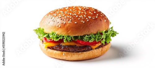 Wallpaper Mural Tasty vegetarian burger with carrot cutlet Torontodigital.ca