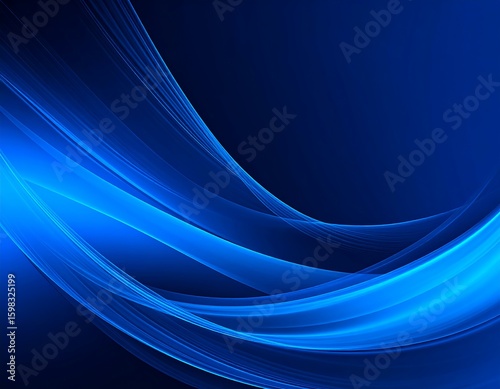 Abstract blue waves