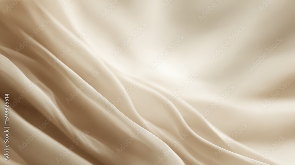 Obraz premium Soft and luxurious fabric draping gracefully, creating an elegant texture and serene atmosphere.