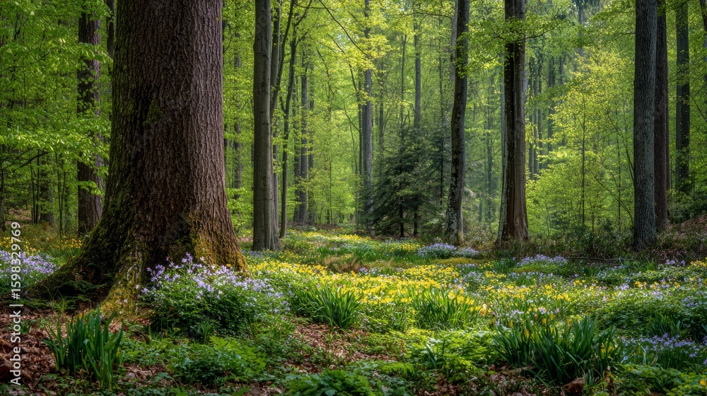 Obraz premium spring in a forest