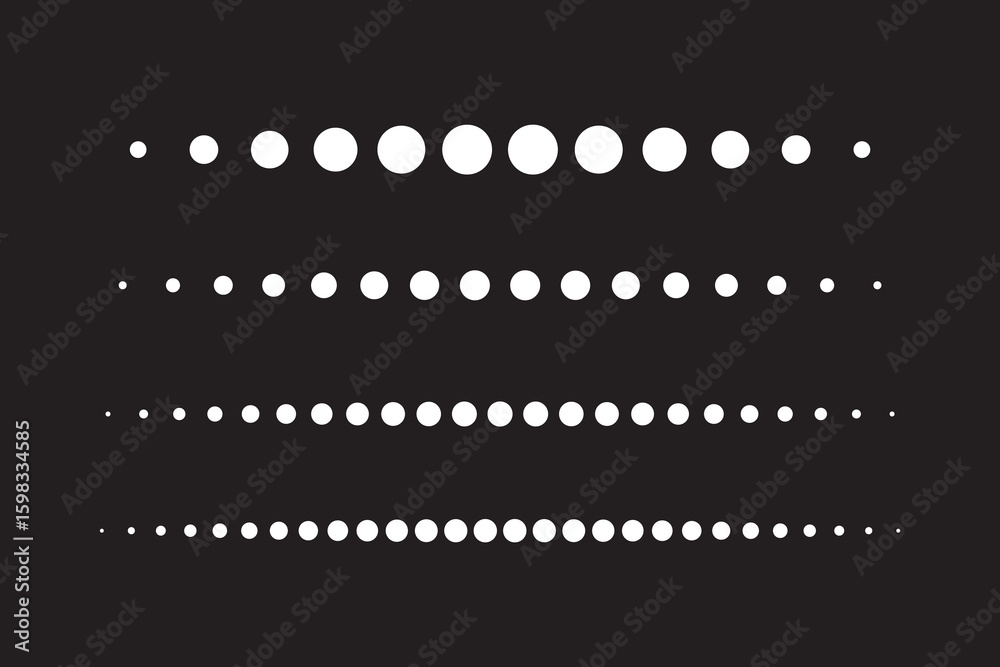 Obraz premium Dotted line icon on white background. flat style. set dotted line icon for your web site design, logo, app, UI. lines and dots symbol. dots sign. 