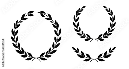 laurel wreath vector illustration