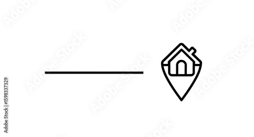 GPS pin, location symbol, map marker home, navigation icon, geo pin, place icon, address marker, real estate location, pin with house, residence locator, home on map, geolocation icon, GPS home icon, 