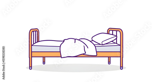 hotel bed vector, resort bed illustration, vacation bed vector, luxury hotel bed vector, guest room bed vector, hotel room bed vector, motel bed illustration, hostel bed vector, bed in hotel vector, v