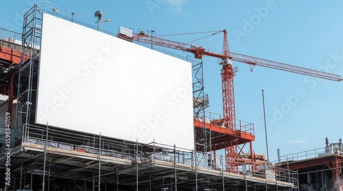 Wallpaper Mural Blank billboard in the construction site Torontodigital.ca