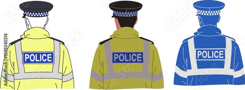 Police officers illustration vector art police uniform law enforcement