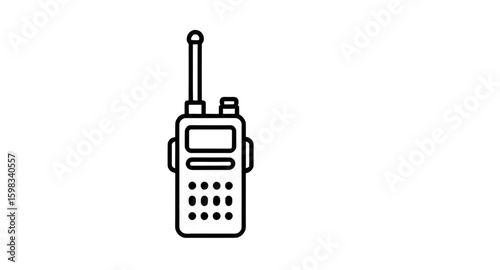 Walkie talkie icon, Radio handset, Digital walkie talkie, Analog radio, Walkie talkie isolated, Walkie talkie illustration, Walkie talkie on white, Radio gadget, Communication tool, Walkie talkie pair