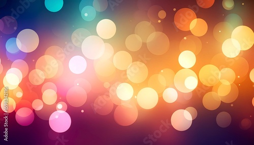 Colorful Bokeh Lights- An abstract background of out-of-focus colorful lights